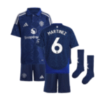 Manchester United Lisandro Martínez 6 Auswärtstrikot Kinder Mini Kit 2024-2025