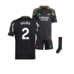 Arsenal William Saliba 2 Auswärtstrikot Kinder Minikit 2024-2025