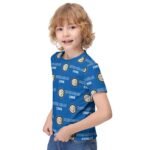 Inter Mailand Jungen Mädchen Kurzarm 3D-Druck T-Shirt Rundhals-Sommerhemd Tops