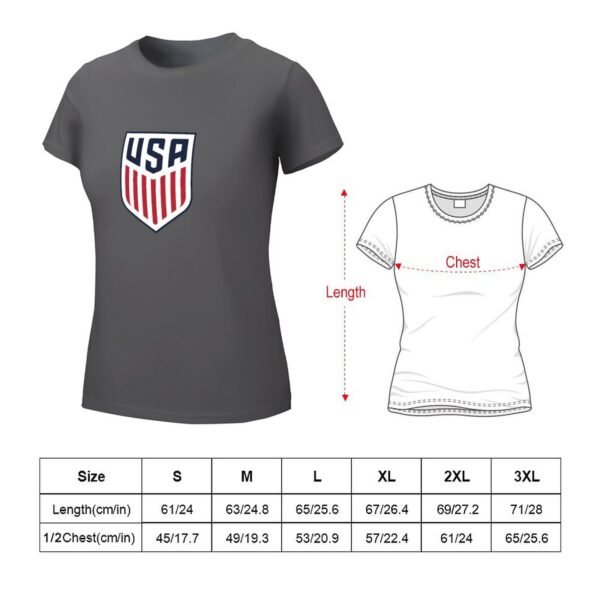 Vereinigten Staaten Damen Kurzarm Rundhals T-Shirt Casual Sommer Tops