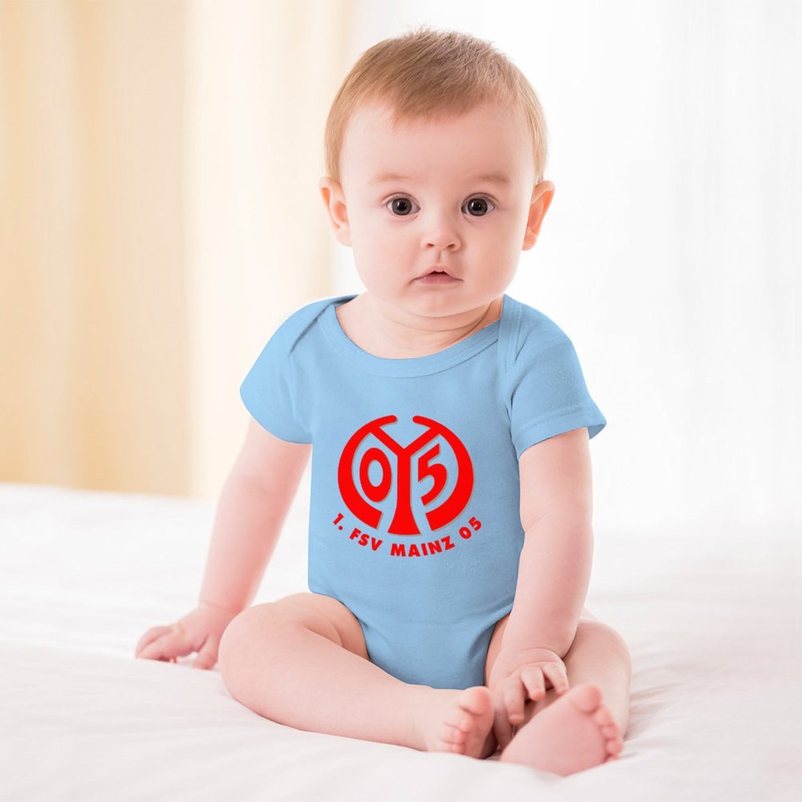Mainz 05 Baby Bodysuit Strampler Schlafanzug Mit Kurzen Ärmeln Mainz 05 Baby Bodysuit Strampler Schlafanzug Mit Kurzen Ärmeln