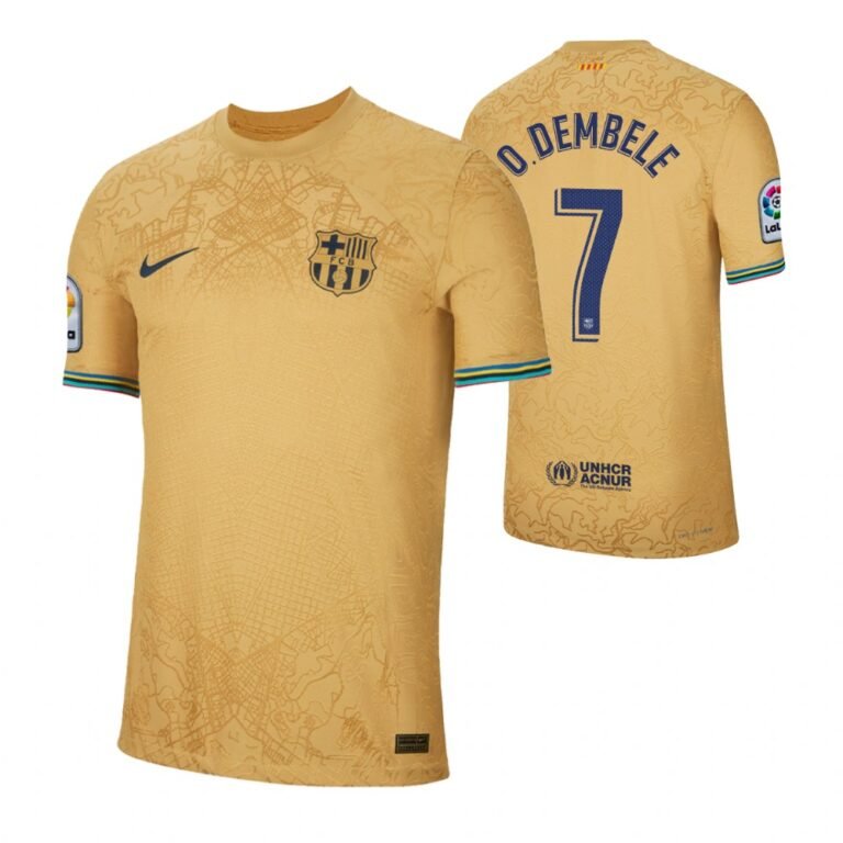 FC Barcelona Ousmane Dembele 7 Away Trikot 2022-2023