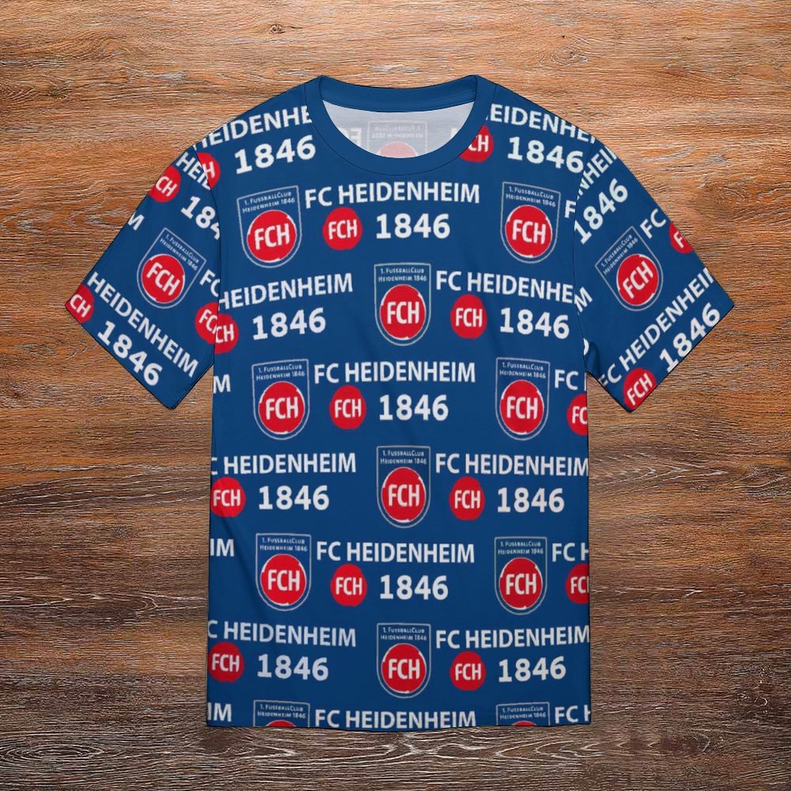 FC Heidenheim 3D Vollständig Druck Kurzarm T-Shirts Beiläufige Tee Tops FC Heidenheim 3D Vollständig Druck Kurzarm T-Shirts Beiläufige Tee Tops
