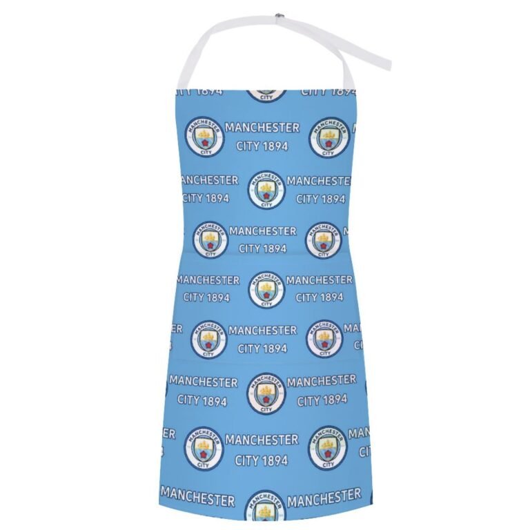 Manchester City Wasserdichte Schürze Wasserdichte Schürze Mit Taschen Für Küchenfarbe Und Mehr.
