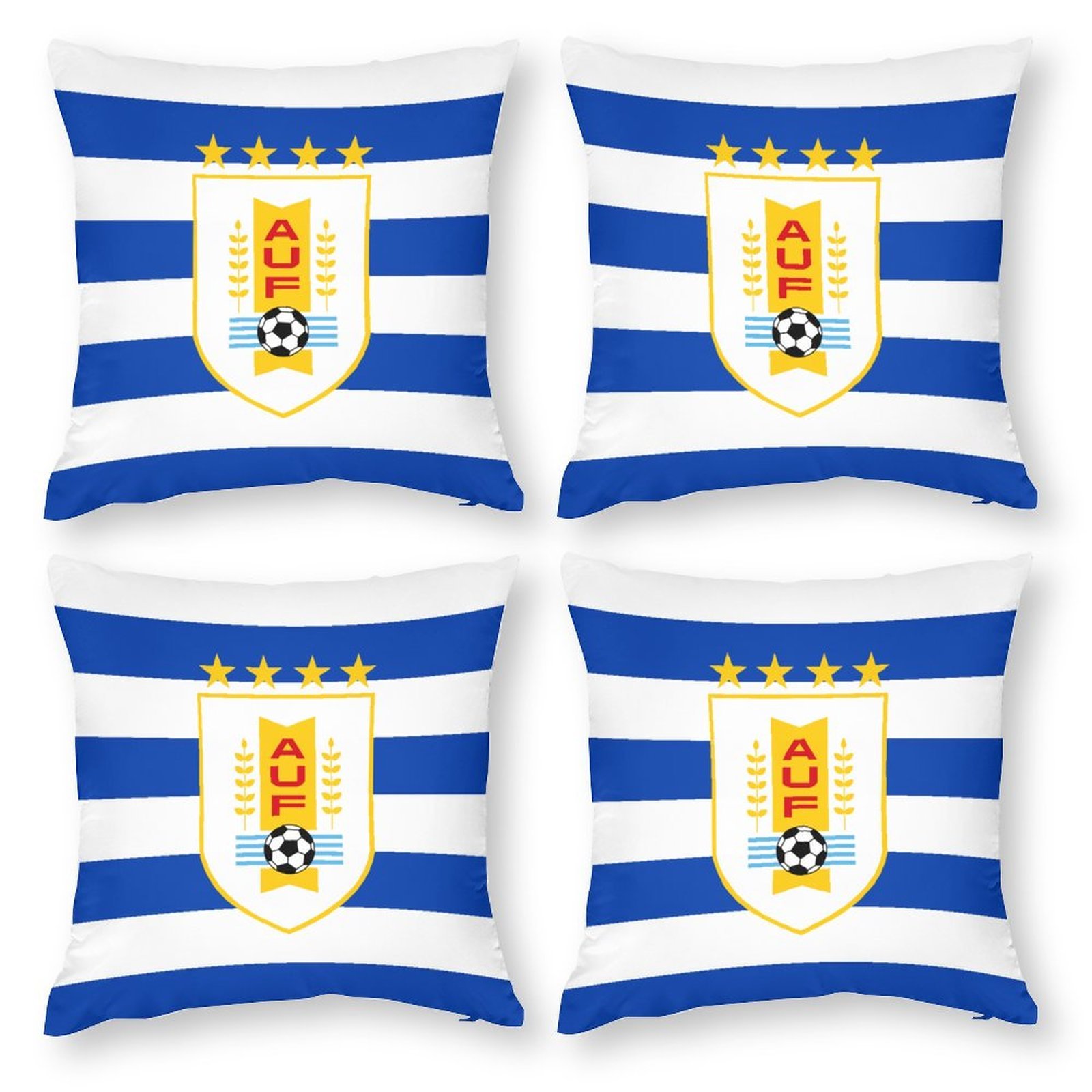 Uruguay Dekorative 4er Set Kissenbezüge Kissenhülle Sofakissen Bezug Uruguay Dekorative 4er Set Kissenbezüge Kissenhülle Sofakissen Bezug