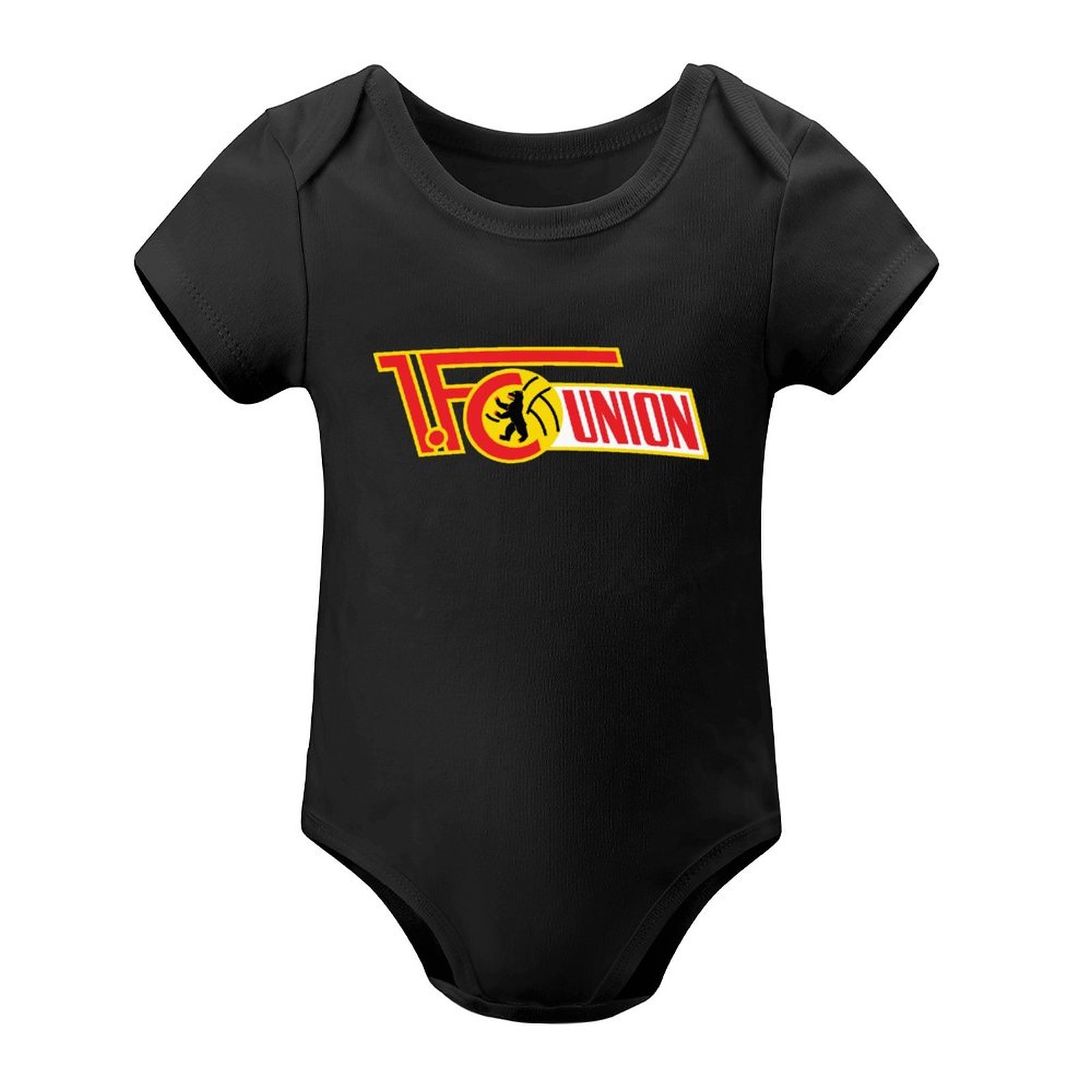 FC Union Berlin Baby Bodysuit Strampler Schlafanzug Mit Kurzen Ärmeln FC Union Berlin Baby Bodysuit Strampler Schlafanzug Mit Kurzen Ärmeln