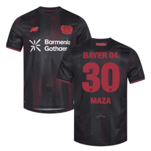 Bayer Leverkusen Ibrahim Maza 30 Home Trikot 2025-2026