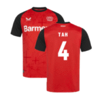 Bayer Leverkusen Jonathan Tah 4 Home Trikot 2024-2025