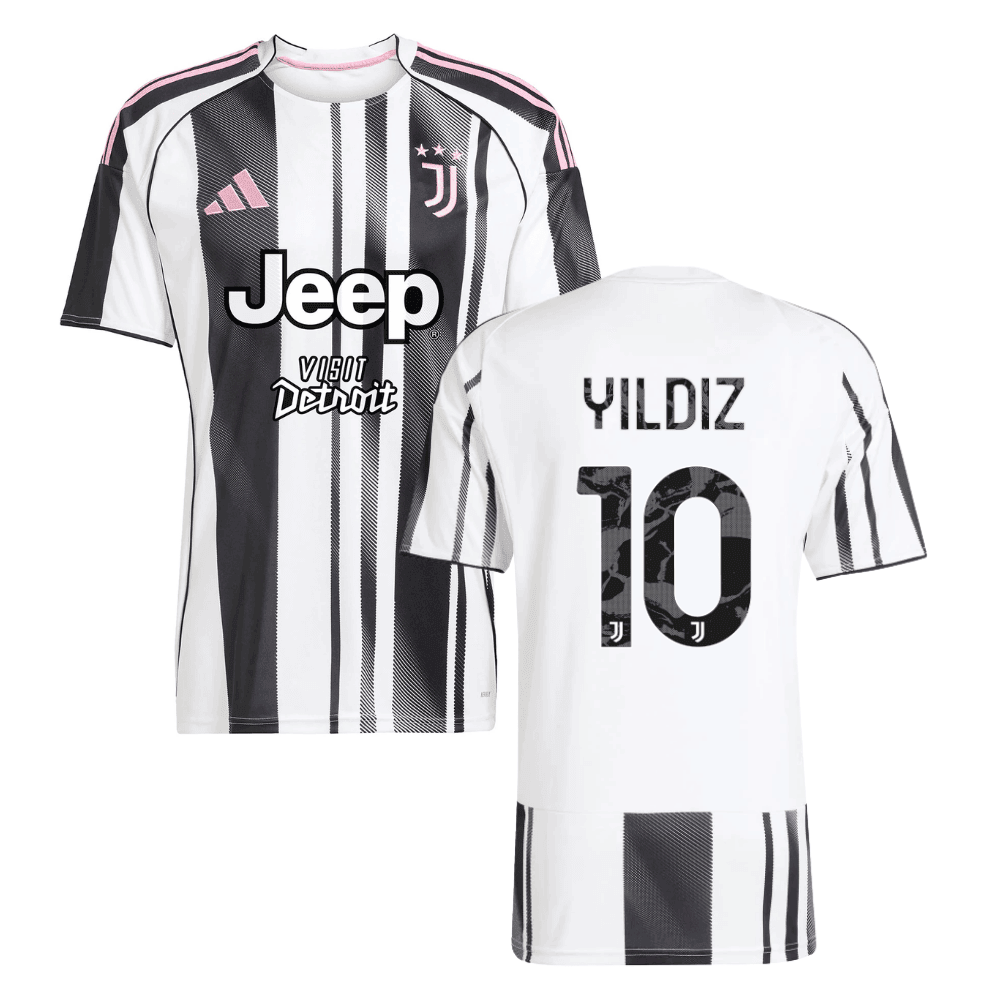 Juventus Kenan Yıldız 10 Home Trikot 2025-2026 Juventus Kenan Yıldız 10 Home Trikot 2025-2026