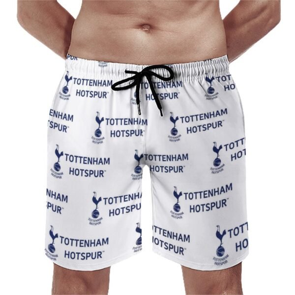 Tottenham Hotspur Herren Badehose Schnelltrocknende Strandshorts Mit Tasche Kordelzug Shorts