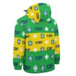 Brasilien Kinder Winddicht Outdoorjacke Mit Kapuze Sweatjacke Windbreaker