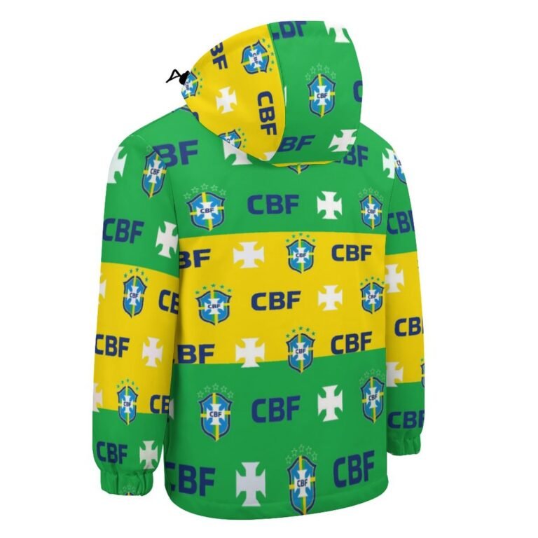 Brasilien Kinder Winddicht Outdoorjacke Mit Kapuze Sweatjacke Windbreaker