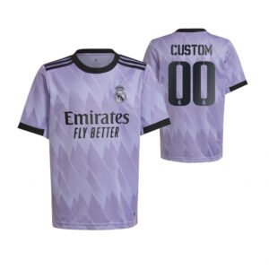 Real Madrid Away Trikotset Kinder 2022-2023 ( Aufdruck Dein Name )