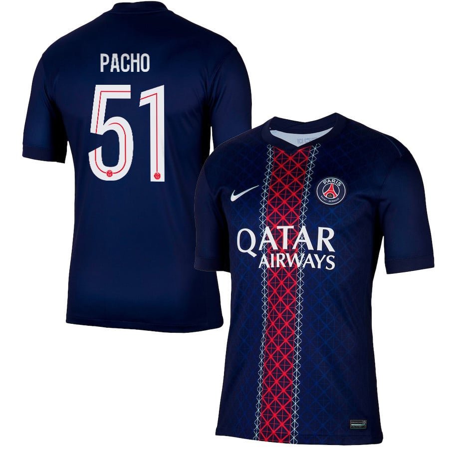 Paris Saint-Germain Willian Pacho 51 Home Trikot 2025-2026 Paris Saint-Germain Willian Pacho 51 Home Trikot 2025-2026