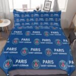 Paris Saint-Germain Bettwäscheset 3 Stück Kinder Erwachsene Steppdeckenbezug Steppdeckenbezug Multi Size Laken Set