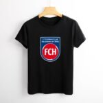 FC Heidenheim Damen Kurzarm Rundhals T-Shirt Casual Sommer Tops