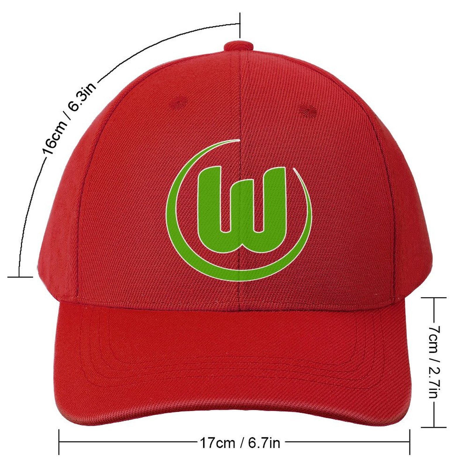 Unisex VfL Wolfsburg Baseball Cap Verstellbar Reine Farbe Baseballkappe Mütze Unisex VfL Wolfsburg Baseball Cap Verstellbar Reine Farbe Baseballkappe Mütze