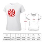 Mainz 05 Damen Kurzarm Rundhals T-Shirt Casual Sommer Tops
