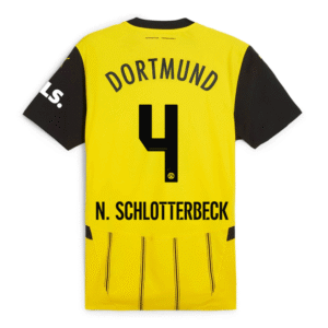 Borussia Dortmund Nico Schlotterbeck 4 Home Trikot 2024-2025