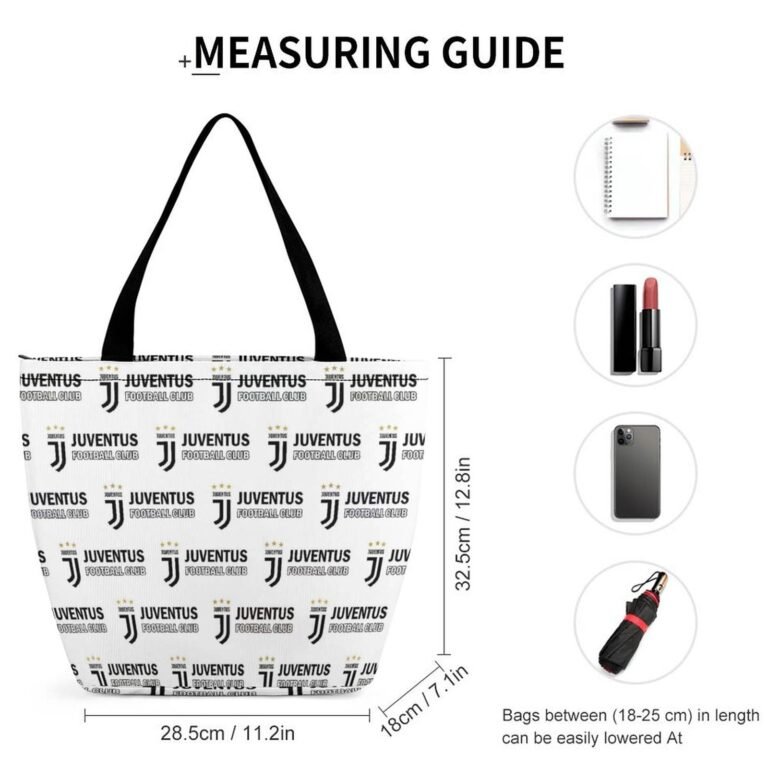 Juventus FC Frauen Tragetasche Oxford-Stoff Einkaufsbeutel Tote Bag