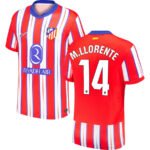 Atletico Madrid Marcos Llorente 14 Home Trikot 2024-2025