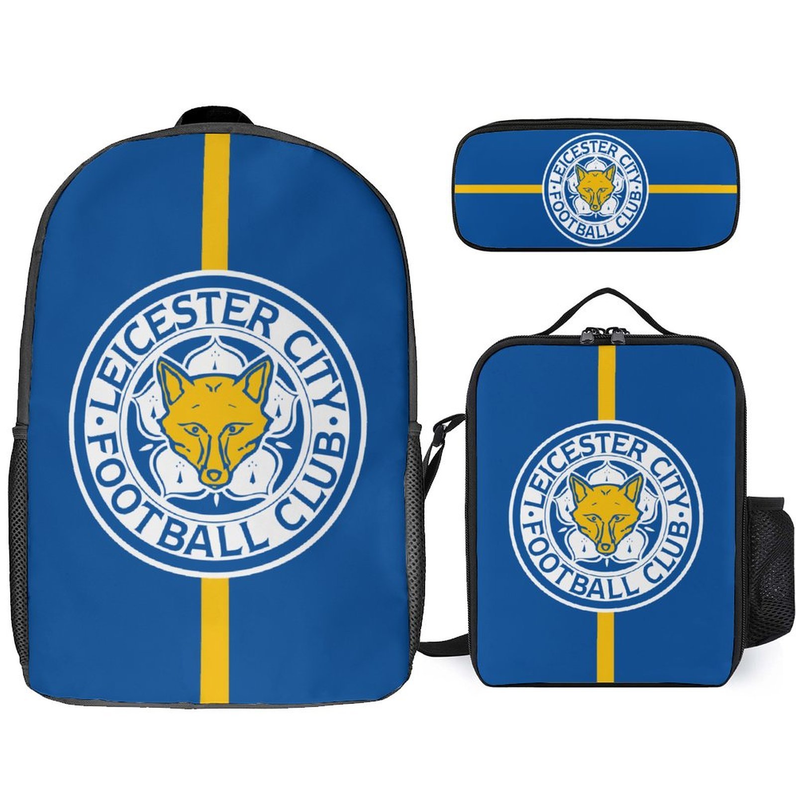 Leicester City Student Schulranzen Lunchbag Stifttasche Kombination Leicester City Student Schulranzen Lunchbag Stifttasche Kombination