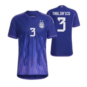 Argentinien Nicolás Tagliafico 3 Away Trikot WM 2022