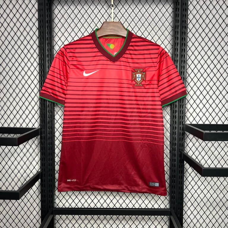 Portugal Cristiano Ronaldo 7 Retro Home Trikot WM 2014