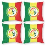 Senegal Dekorative 4er Set Kissenbezüge Kissenhülle Sofakissen Bezug
