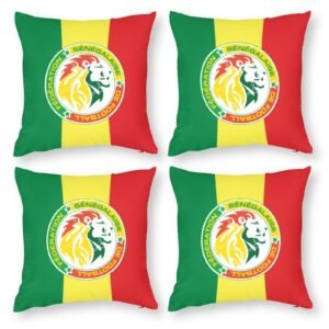 Senegal Dekorative 4er Set Kissenbezüge Kissenhülle Sofakissen Bezug