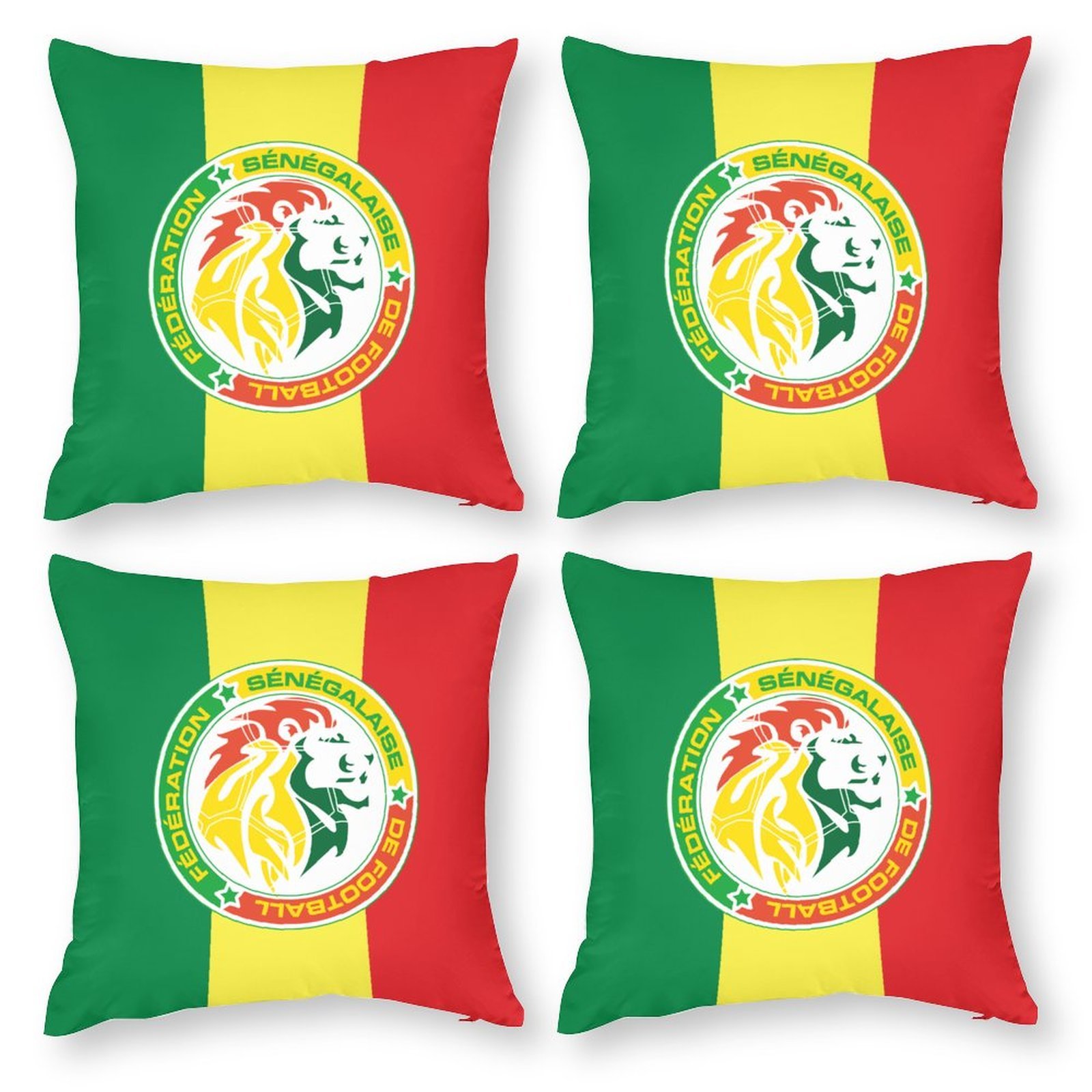 Senegal Dekorative 4er Set Kissenbezüge Kissenhülle Sofakissen Bezug Senegal Dekorative 4er Set Kissenbezüge Kissenhülle Sofakissen Bezug