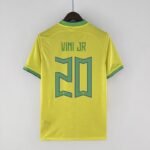 Brasilien Vini Jr 20 Home Trikot WM 2022