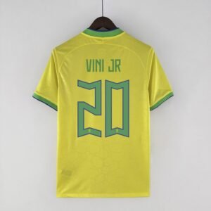Brasilien Vini Jr 20 Home Trikot WM 2022