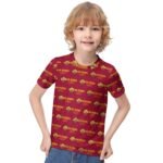 AS Rom Jungen Mädchen Kurzarm 3D-Druck T-Shirt Rundhals-Sommerhemd Tops