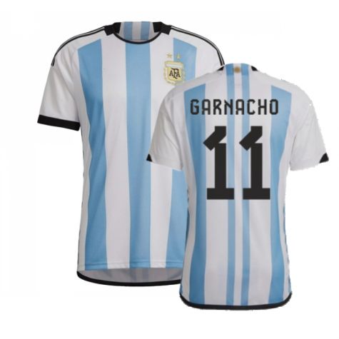Argentinien Alejandro Garnacho 11 Home Trikot WM 2022