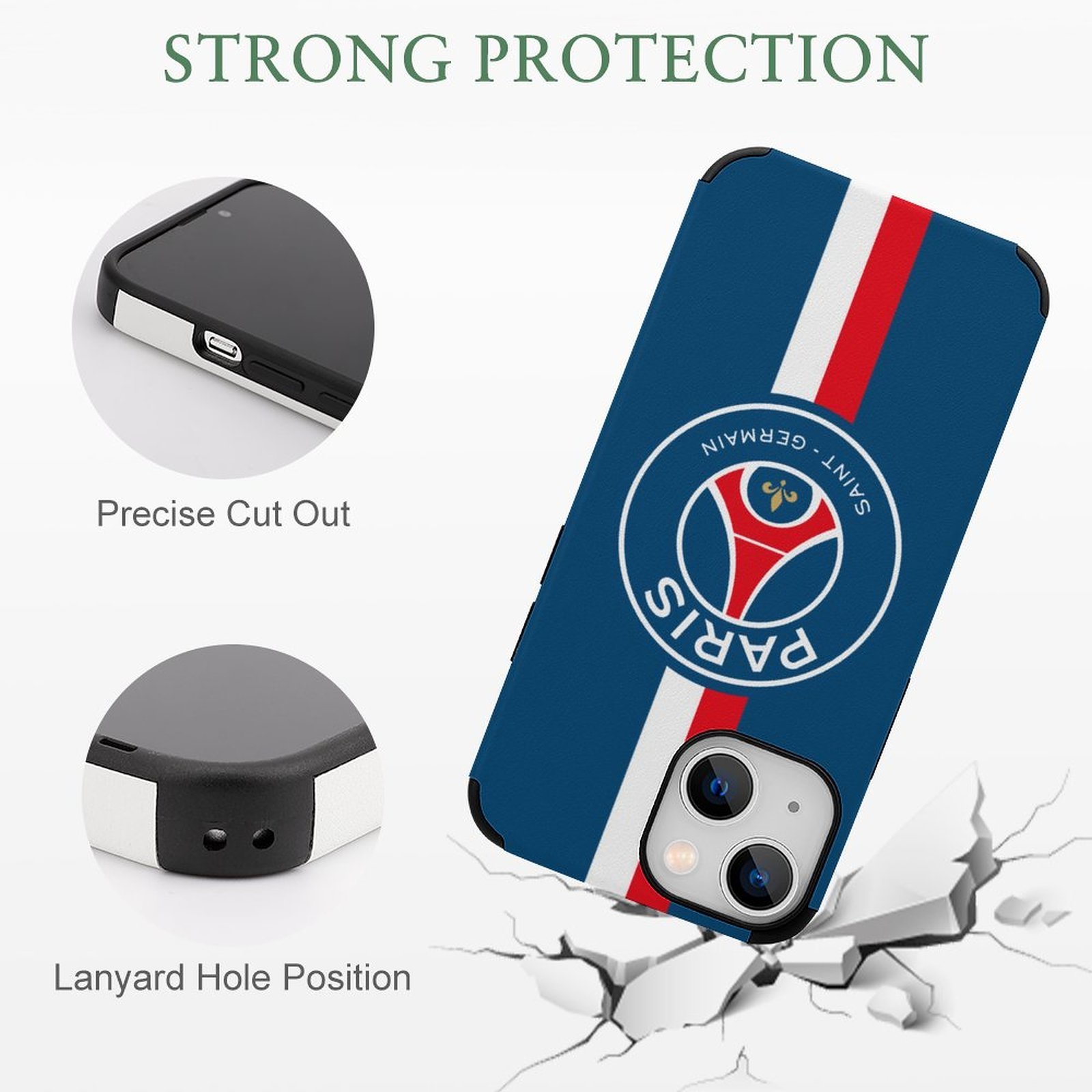Paris Saint-Germain Stoßfest Und Schützend Handyhüllen & Cover Für IPhone 13 Paris Saint-Germain Stoßfest Und Schützend Handyhüllen & Cover Für IPhone 13