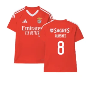 SL Benfica Fredrik Aursnes 8 Home Trikot 2024-2025
