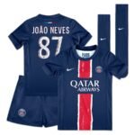 PSG João Neves 87 Heimtrikot Kinder Mini Kit 2024-2025
