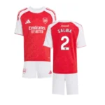 Arsenal William Saliba 2 Heimtrikot Kinder 2025-2026