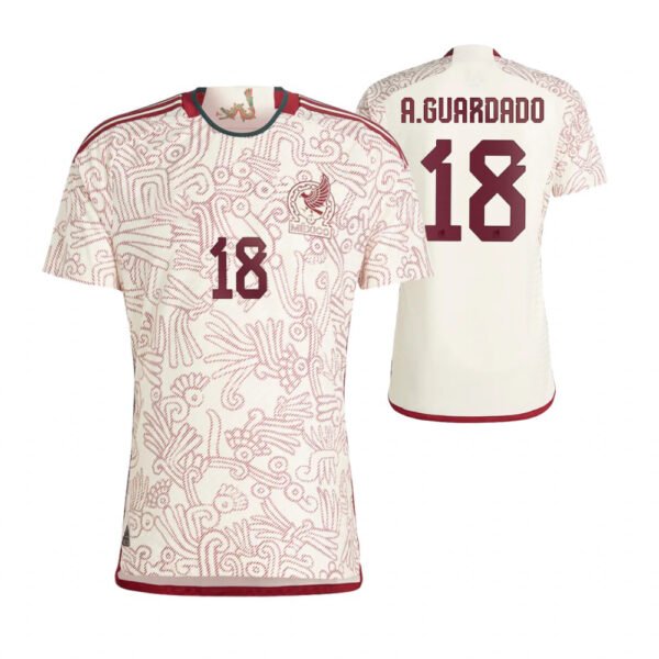Mexico Andres Guardado 18 Away Trikot WM 2022