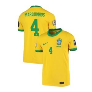 Brasilien Marquinhos 4 Home Trikot 2020-2021