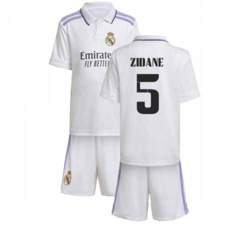 Real Madrid Zinedine Zidane 5 Heimtrikot Kinder Mini Kit 2022-2023 Real Madrid Zinedine Zidane 5 Heimtrikot Kinder Mini Kit 2022-2023