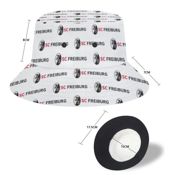 SC Freiburg Karomuster Sommer Sonnenhut Reversible Bucket Hat