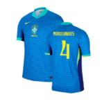 Brasilien Marquinhos 4 Away Trikot 2024-2025