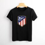 Atletico Madrid Damen Kurzarm Rundhals T-Shirt Casual Sommer Tops