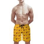 AS Rom Herren Badehose Schnelltrocknende Strandshorts Mit Tasche Kordelzug Shorts
