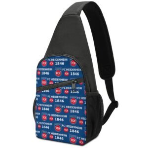 FC Heidenheim Crossbody Backpack Leichte Umhängetaschen Sling-Rucksack