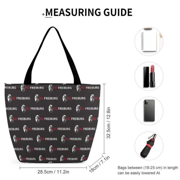 SC Freiburg Frauen Tragetasche Oxford-Stoff Einkaufsbeutel Tote Bag