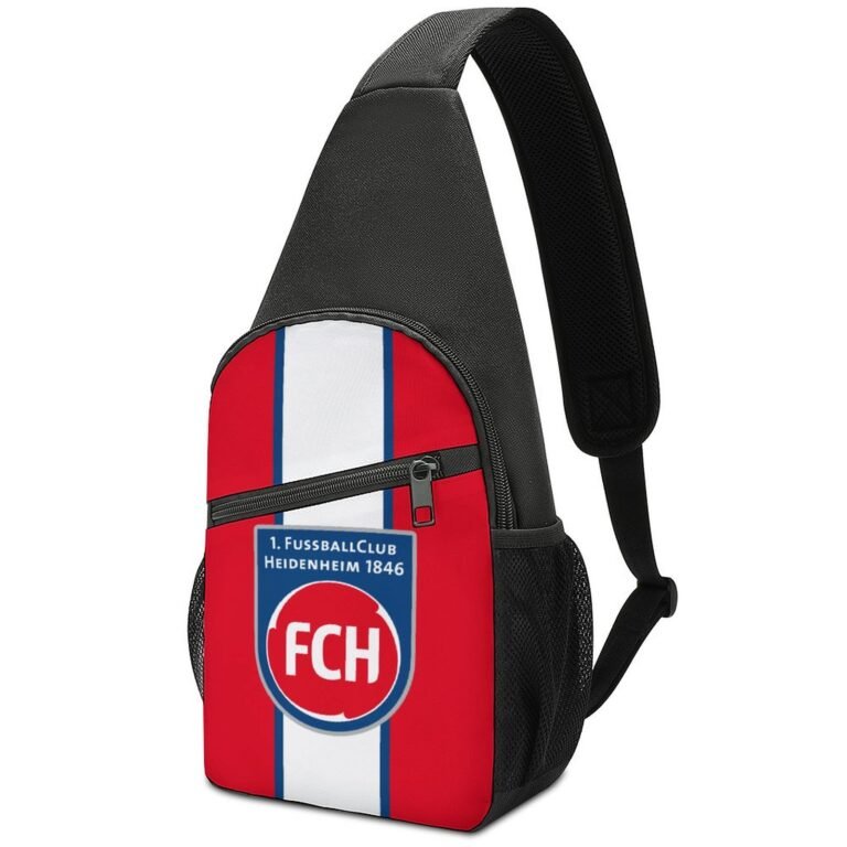 FC Heidenheim Crossbody Backpack Leichte Umhängetaschen Sling-Rucksack