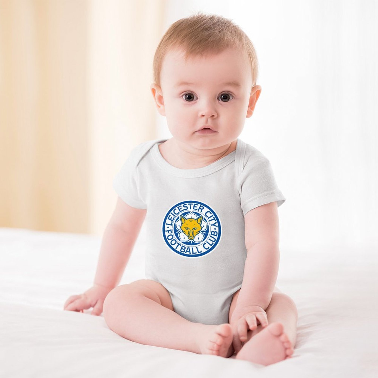 Leicester City Baby Bodysuit Strampler Schlafanzug Mit Kurzen Ärmeln Leicester City Baby Bodysuit Strampler Schlafanzug Mit Kurzen Ärmeln